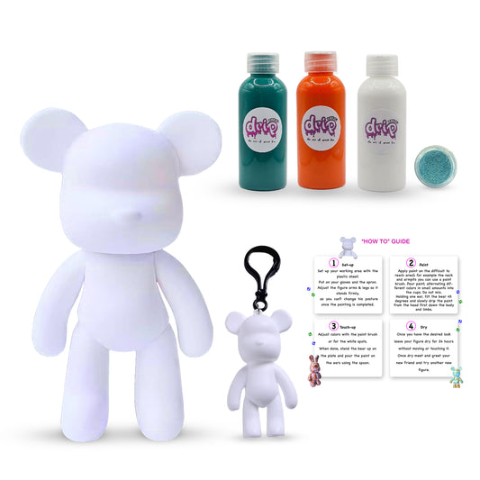 Complete Acrylic Paint DIY Set (23 cm) Bear β Tropical Pop