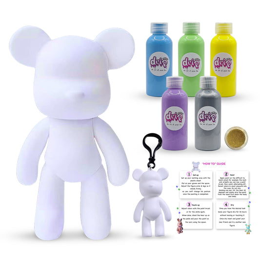 Complete Acrylic Paint DIY Set (33 cm) Bear β Aurora Glow