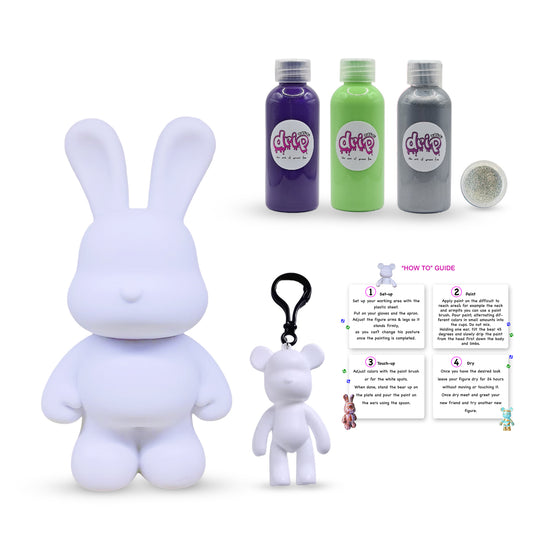Complete Acrylic Paint DIY Set (23 cm) Bunny β Shimmer and Shine