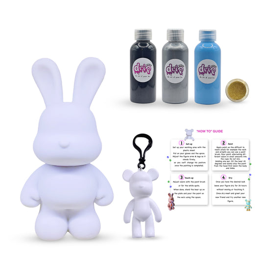 Complete Acrylic Paint DIY Set (23 cm) Bunny β Starlight Sky