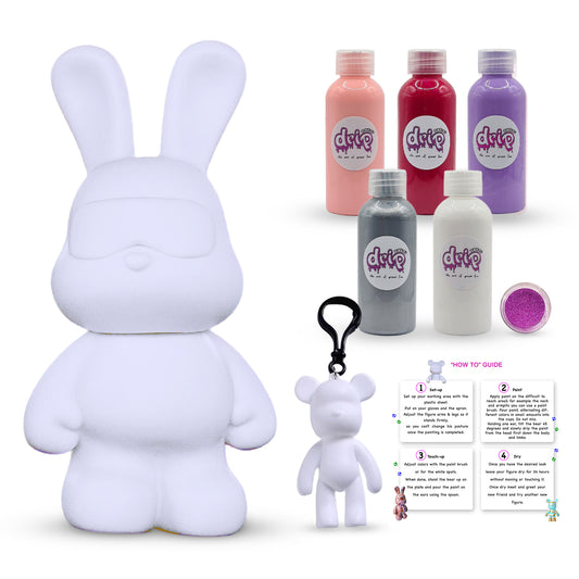 Complete Acrylic Paint DIY Set (33 cm) Cool Bunny β Berry Sorbet