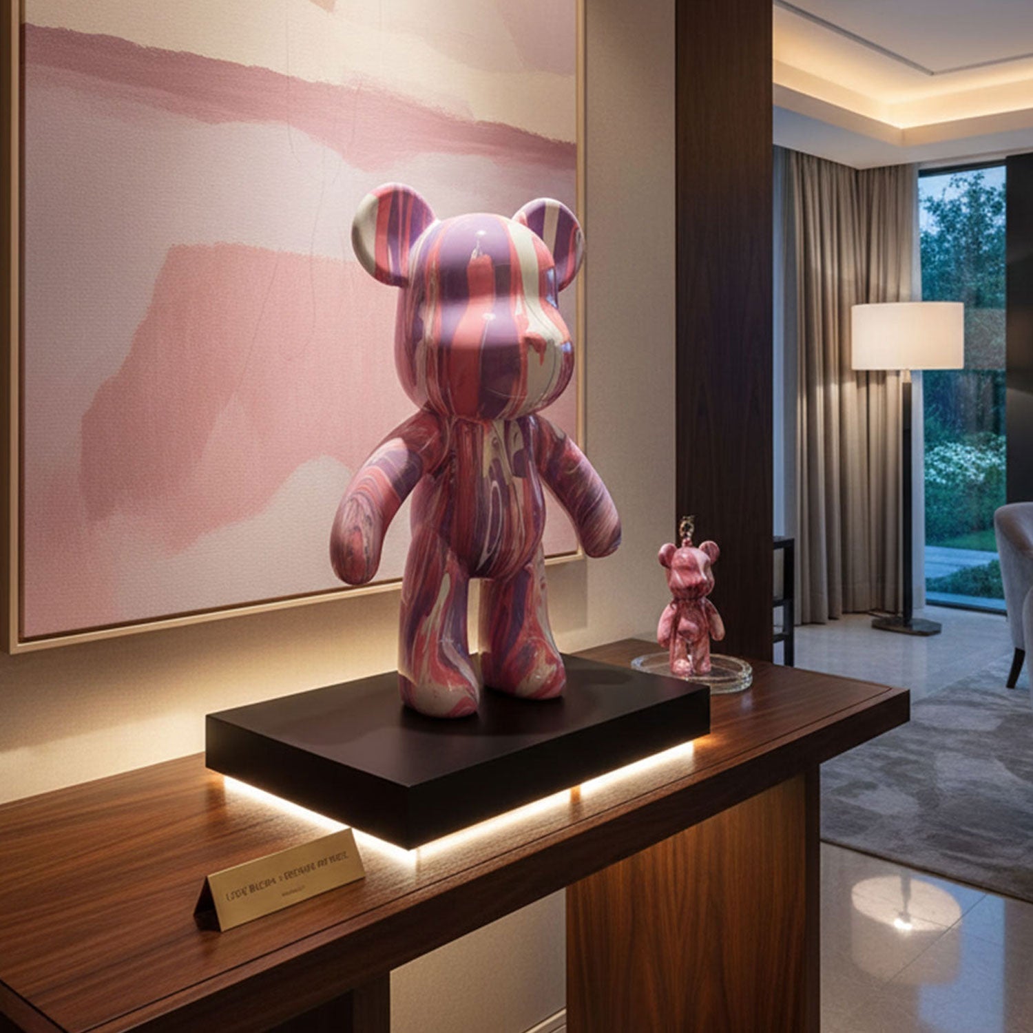 53 cm DIY drip-art kit with XL figurine, acrylic pouring paints, tools, gloves, and step-by-step guide