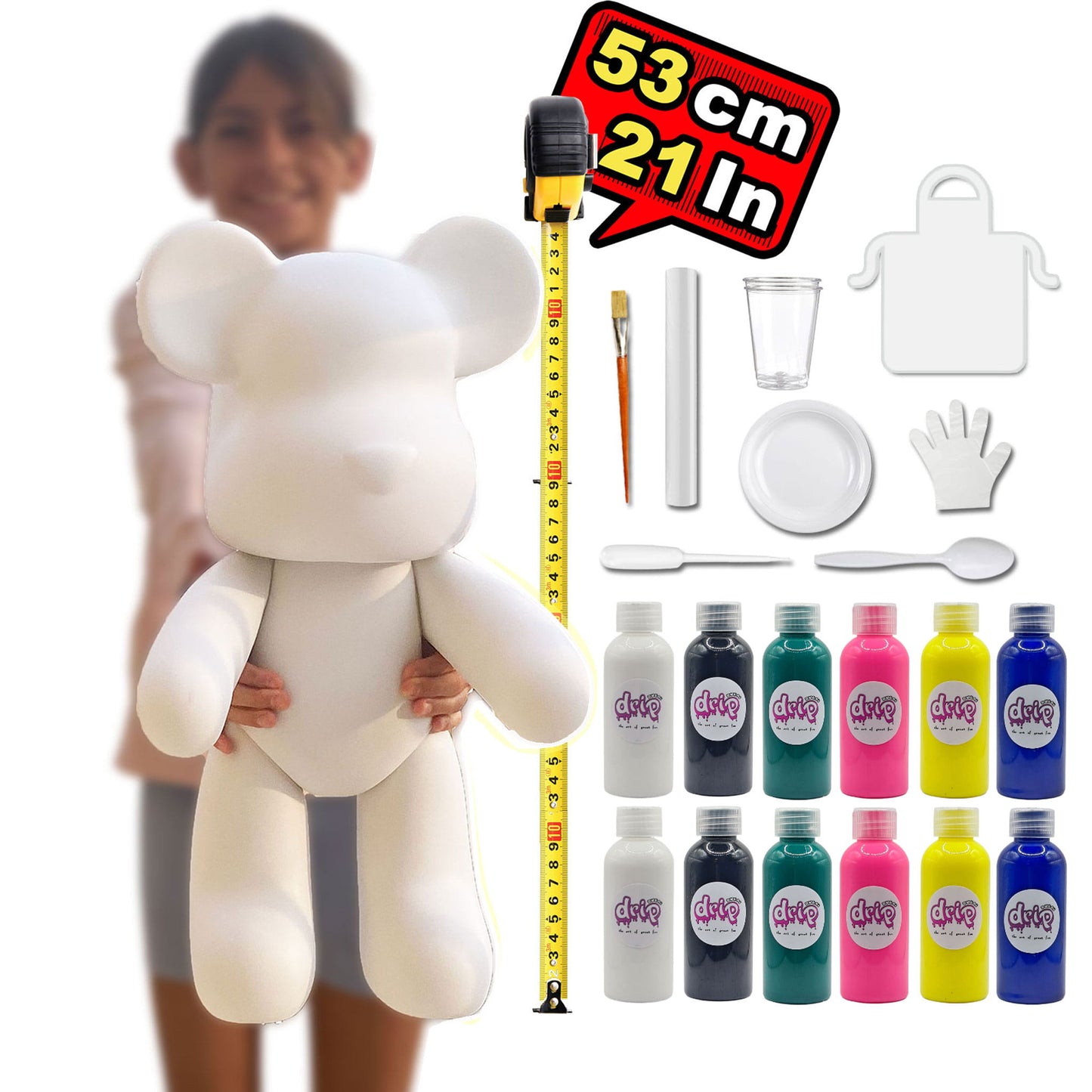 Complete Acrylic Paint DIY Set  XXL (53 cm) Cool Bunny - Twinkle Tim