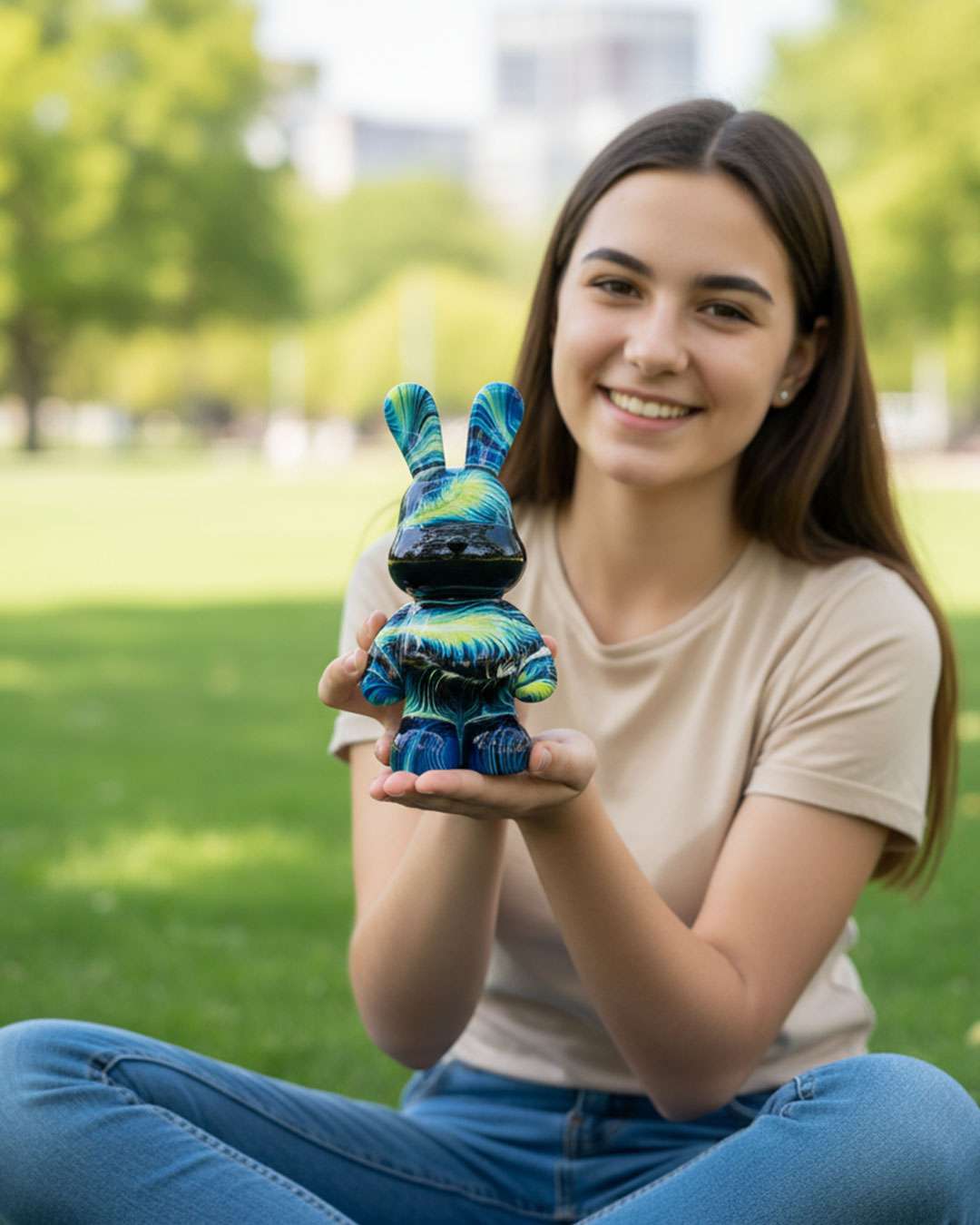 Complete Acrylic Paint DIY Set (23 cm) Bunny – Shimmer and Shine
