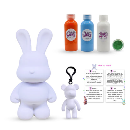 Complete Acrylic Paint DIY Set (23 cm) Bunny – Shimmer and Shine