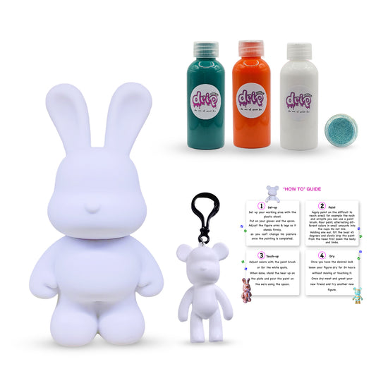 Complete Acrylic Paint DIY Set (23 cm) Bunny – Tropical Pop