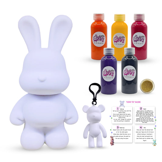 Complete Acrylic Paint DIY Set (33 cm) Bunny – Sunrise Dunes