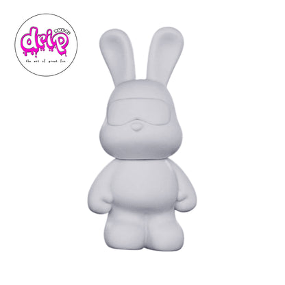 DIY COOL-BUNNY Piggy Bank Figurine - Violent BearBrick PVC White Blank Mold Ornament
