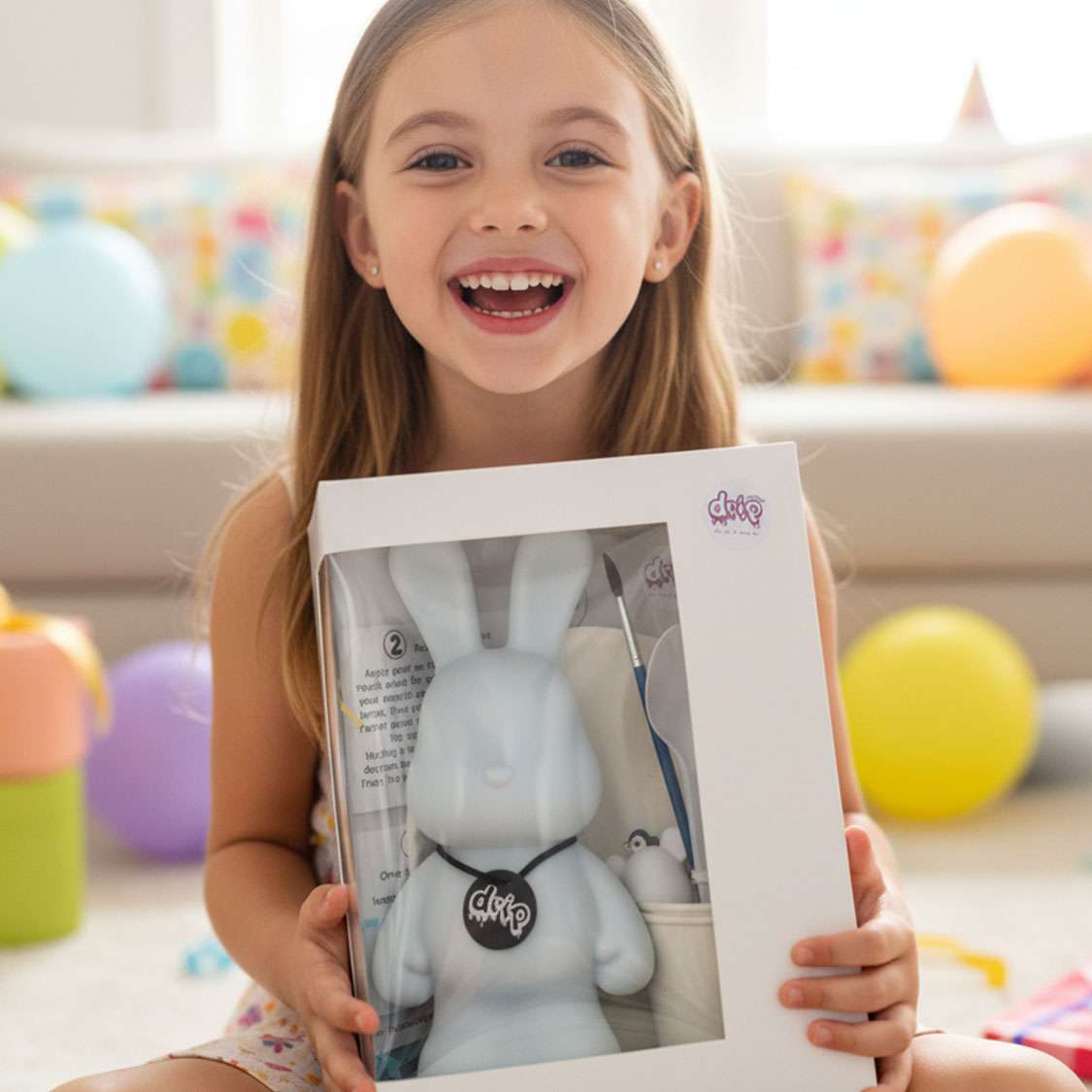 Complete Acrylic Paint DIY Set (23 cm) Bunny – Sky Citrus