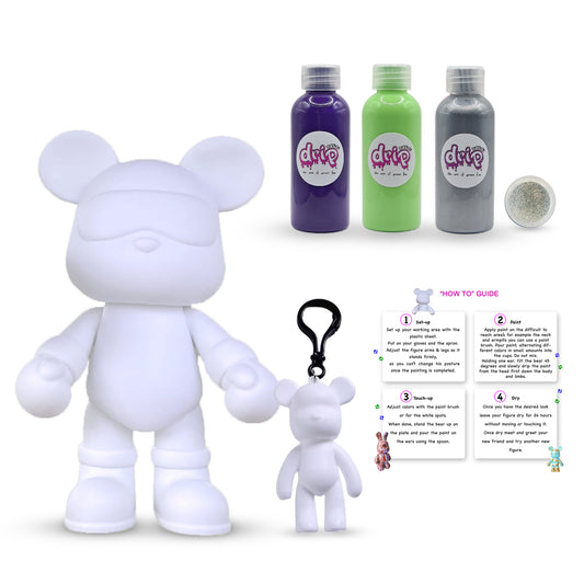 Complete Acrylic Paint DIY Set (23 cm) Cool Bear – Shimmer and Shine