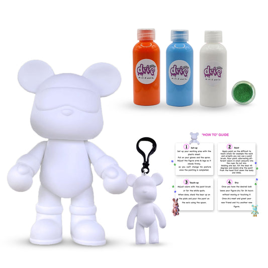 Complete Acrylic Paint DIY Set (23 cm) Cool Bear – Sky Citrus