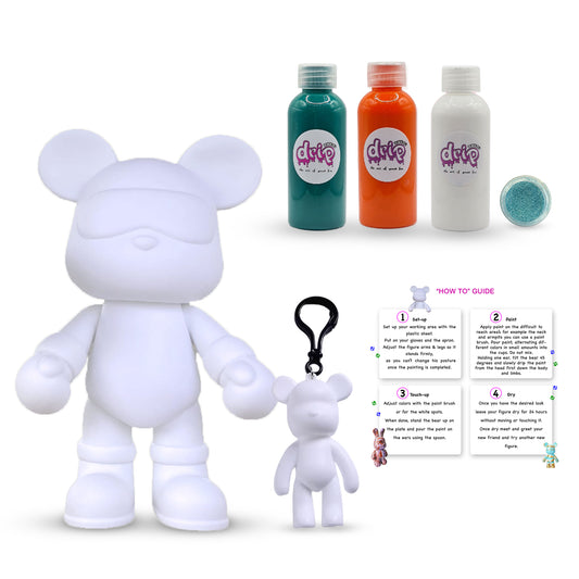 Complete Acrylic Paint DIY Set (23 cm) Cool Bear – Tropical Pop
