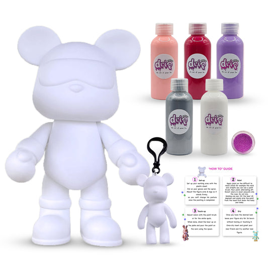 Complete Acrylic Paint DIY Set (33 cm) Cool Bear – Berry Sorbet