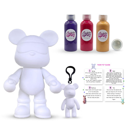 Complete Acrylic Paint DIY Set (23 cm) Cool Bear – Shimmer and Shine