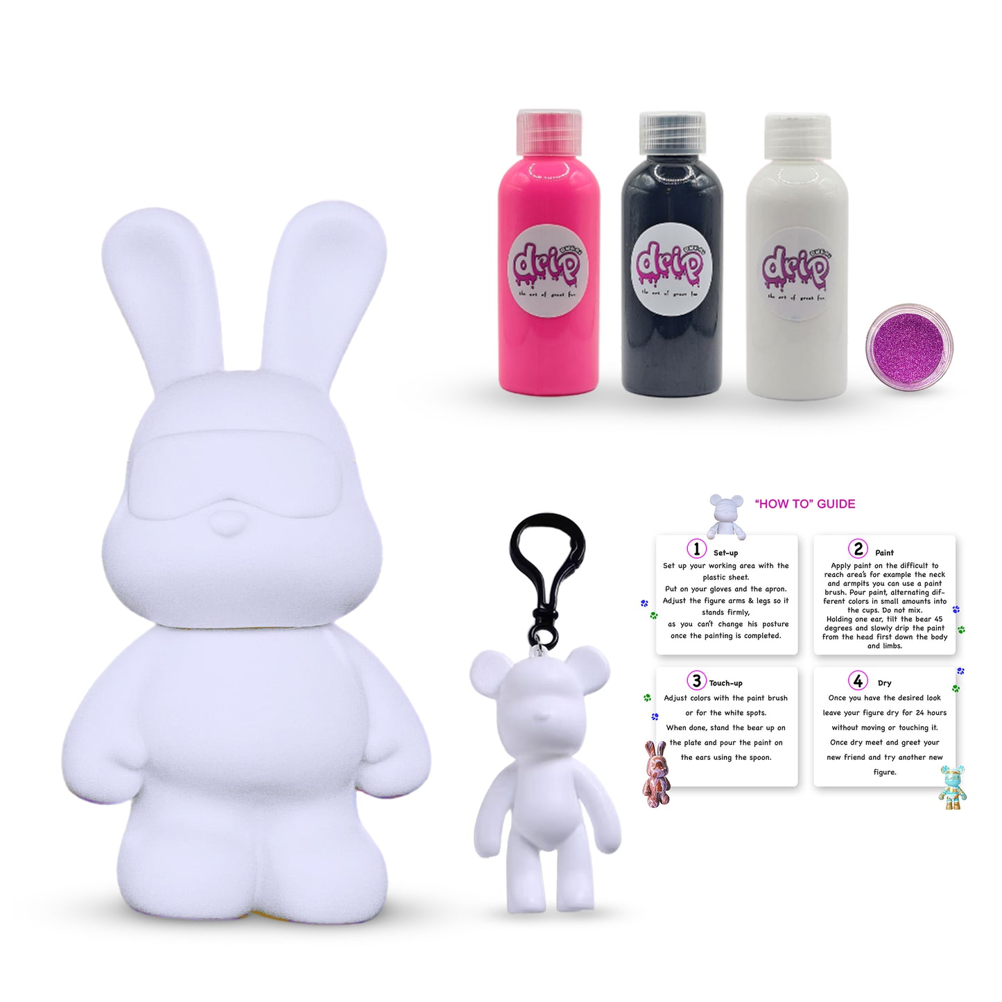 Complete Acrylic Paint DIY Set (23 cm) Cool Bunny – Royal Velvet