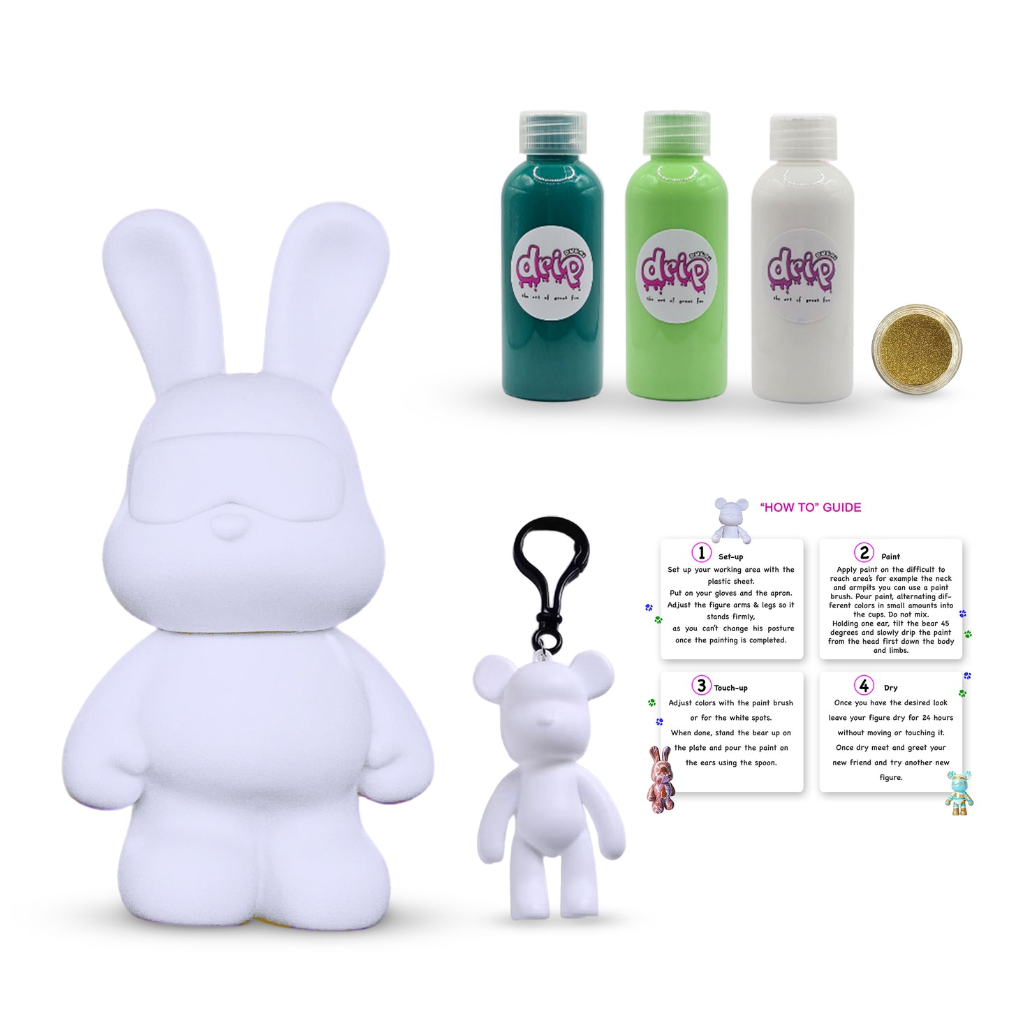 Complete Acrylic Paint DIY Set (23 cm) Cool Bunny – Royal Velvet