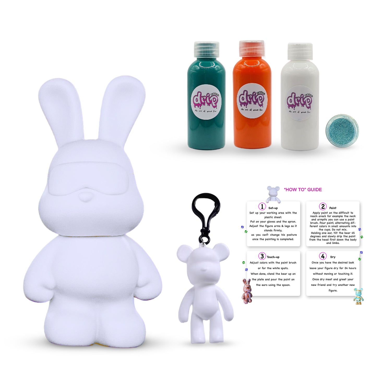 Complete Acrylic Paint DIY Set (23 cm) Cool Bunny – Royal Velvet
