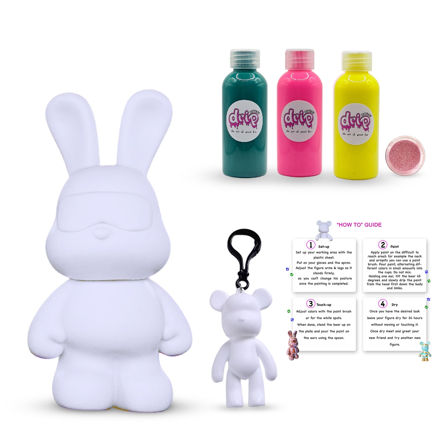 Complete Acrylic Paint DIY Set (23 cm) Cool Bunny – Royal Velvet