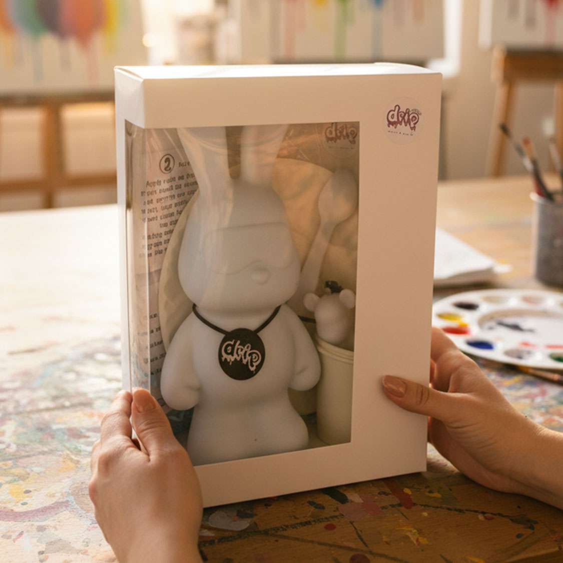 Complete Acrylic Paint DIY Set (23 cm) Cool Bunny – Wild Wadi